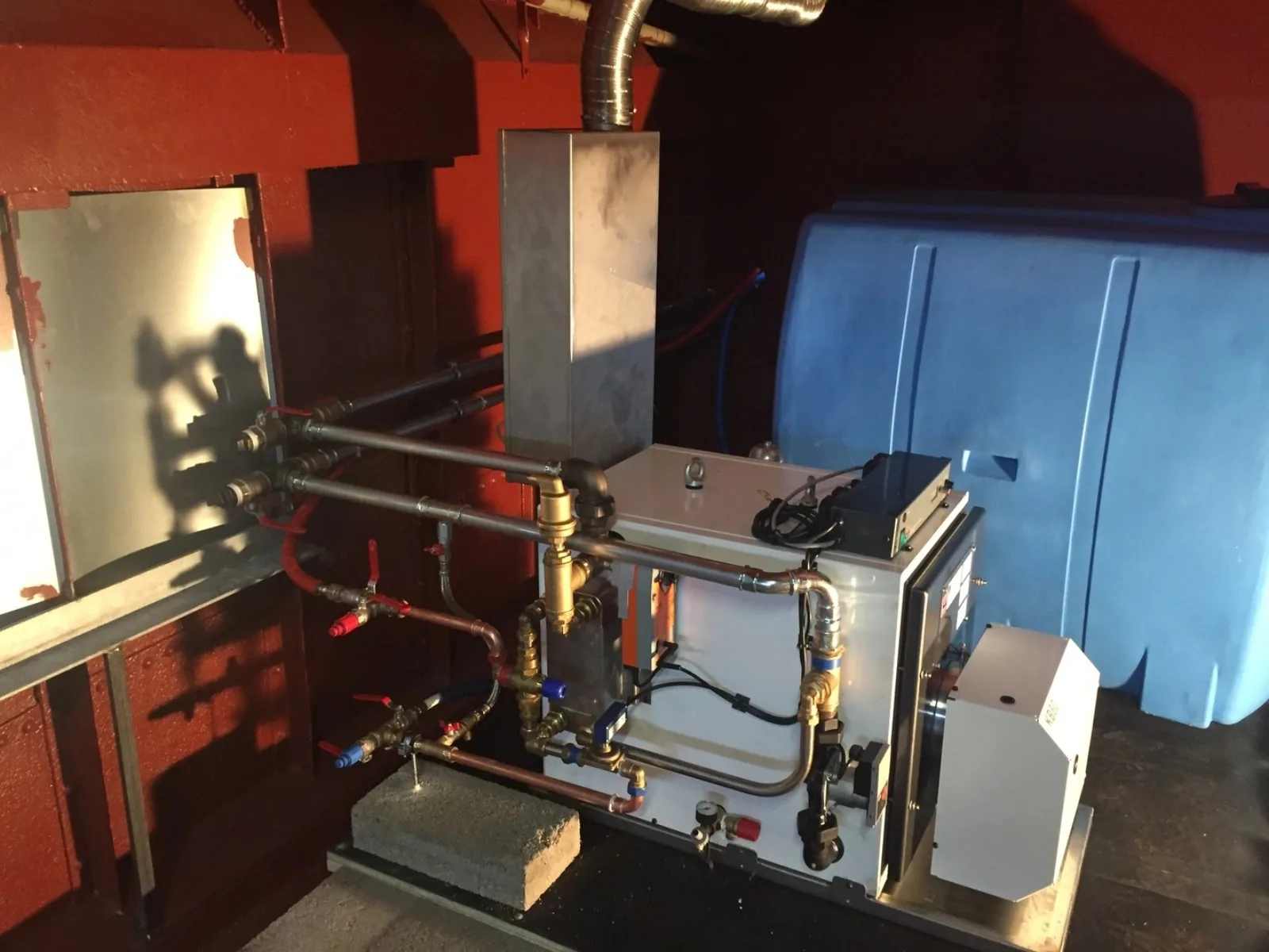 Condensatieketel met boiler en collectoren