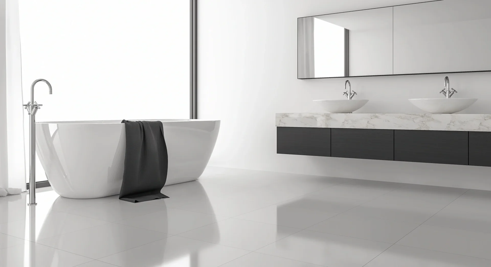 Badkamer gerealiseerd door DeSid Sanitair & CV